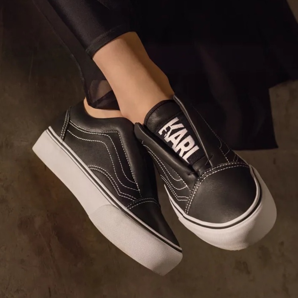 VANS X Karl Lagerfeld Old Skool Laceless Platform